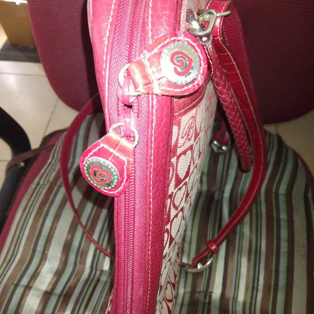 ❤️BRIGHTON Red Heart Laptop Briefcase Crossbody Business Bag with FOB Hangtag